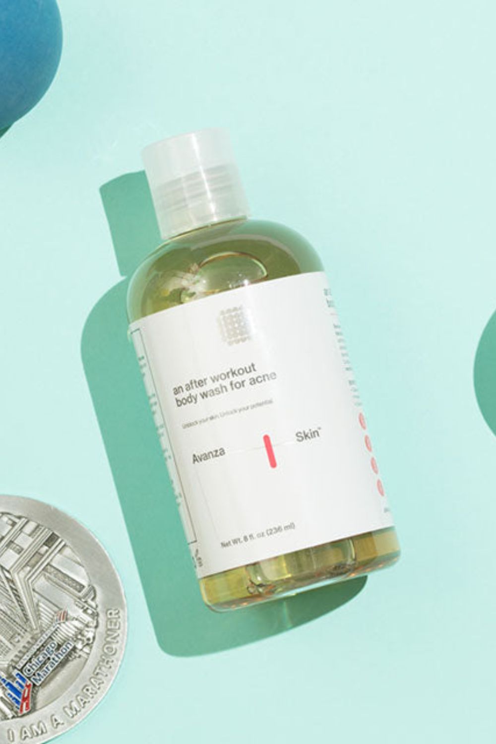 ALALA Post-Workout Acne-Fighting Body Cleanser | Gym-Ready Skin Clarifying Wash with Breakout Defense