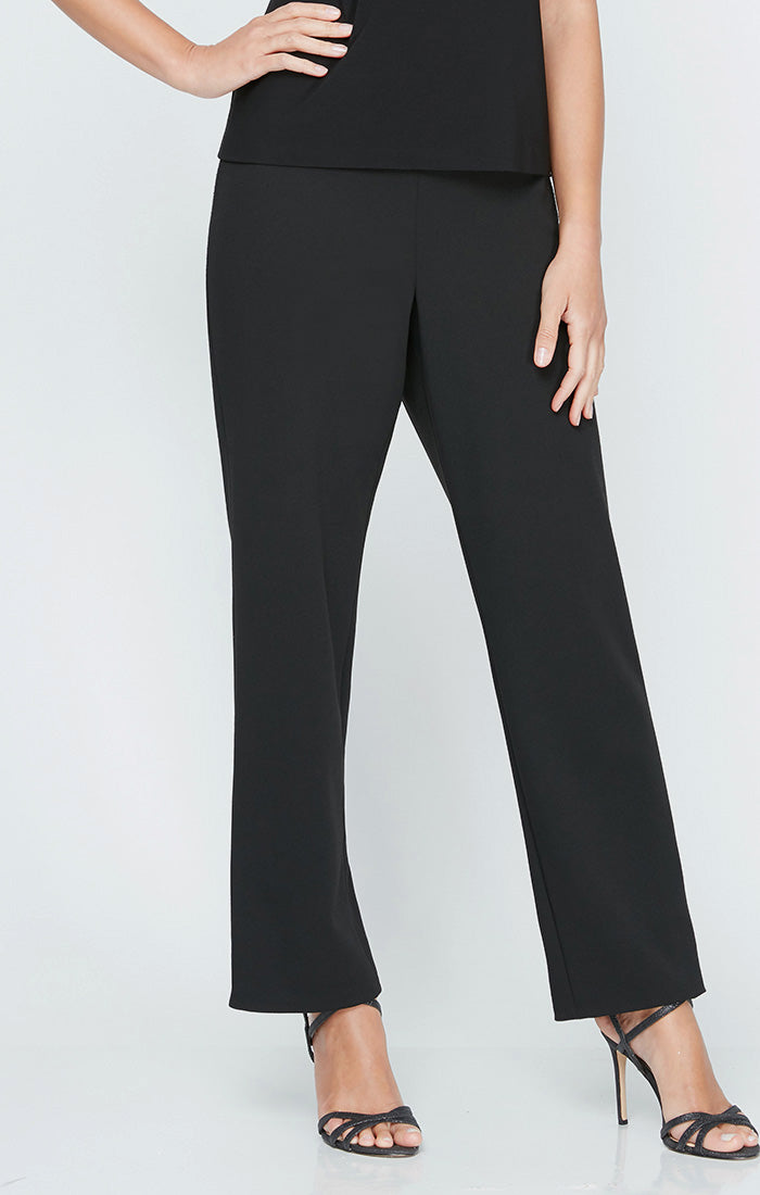 ALEXEVENINGS Flattering Slim-Fit Crepe Pants for Petite Frames