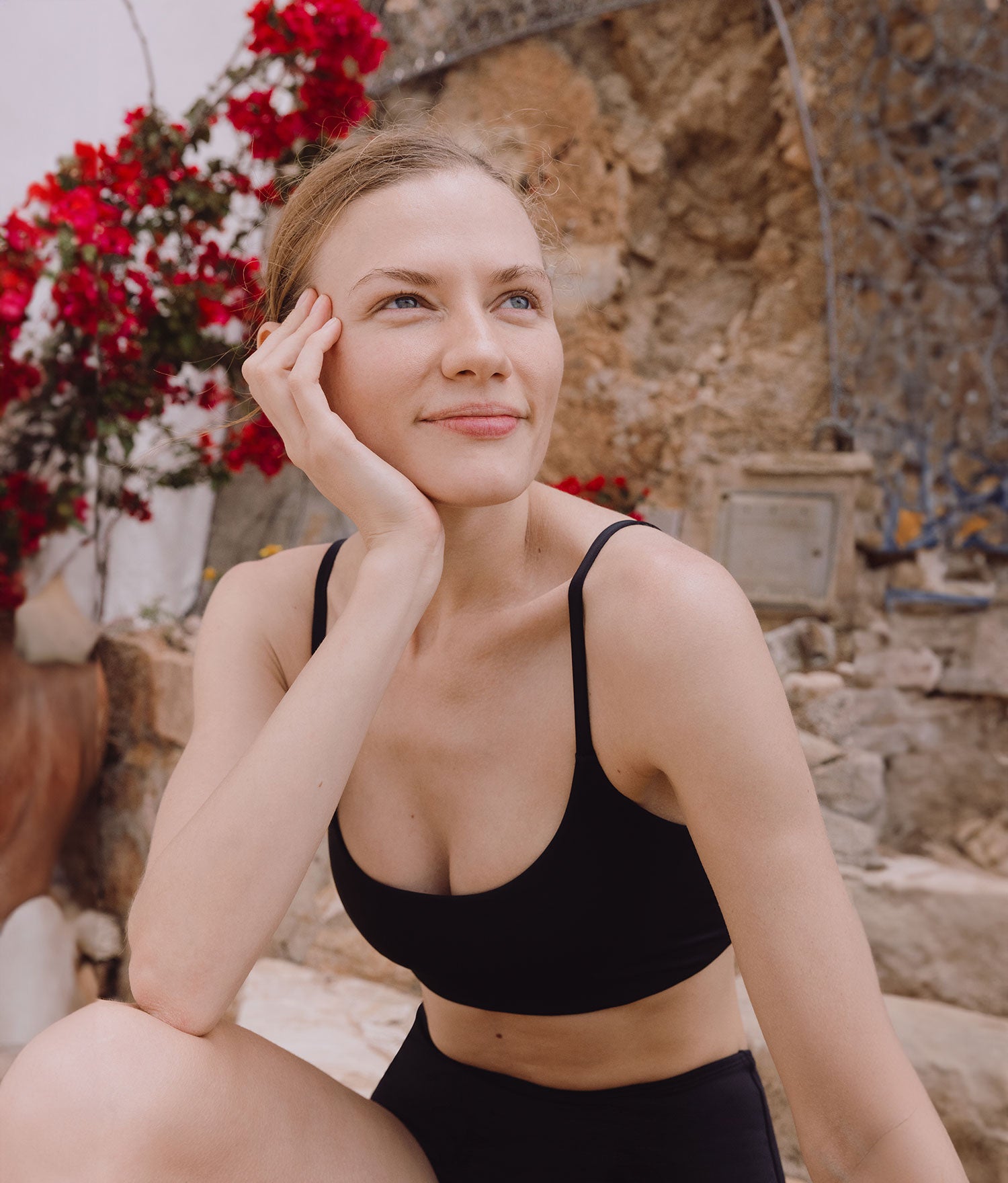 ANDIE Maui Adjustable Bikini Top | Recycled Nylon Swimwear in Onyx Black (Sustainable Material, Perfect Fit)