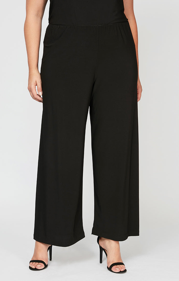 ALEXEVENINGS Curve-Enhancing Soft-Touch Jersey Trousers with Streamlined Silhouette