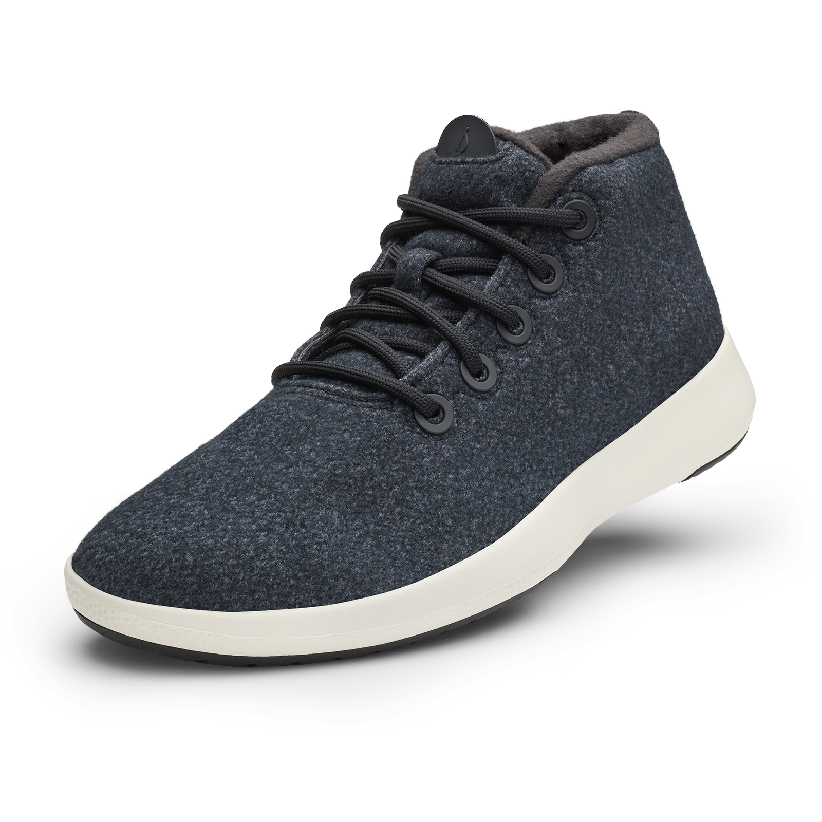 ALLBIRDS Weather-Ready Wool Runners for Women in Earthy Charcoal with Bright Off-White Sole