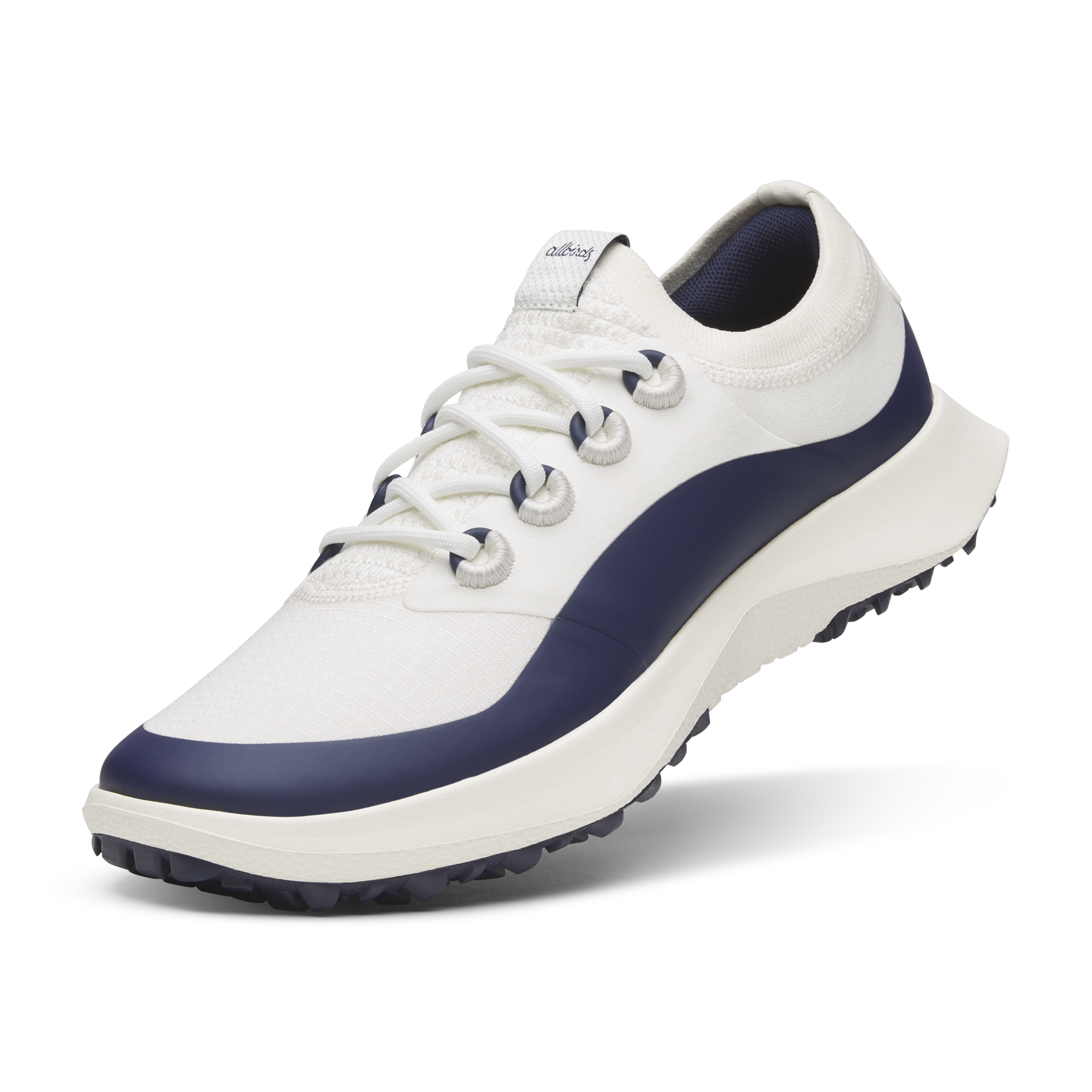 ALLBIRDS Men's Performance Golf Sneakers in Arctic Blizzard & Midnight Navy (Crisp White Sole)