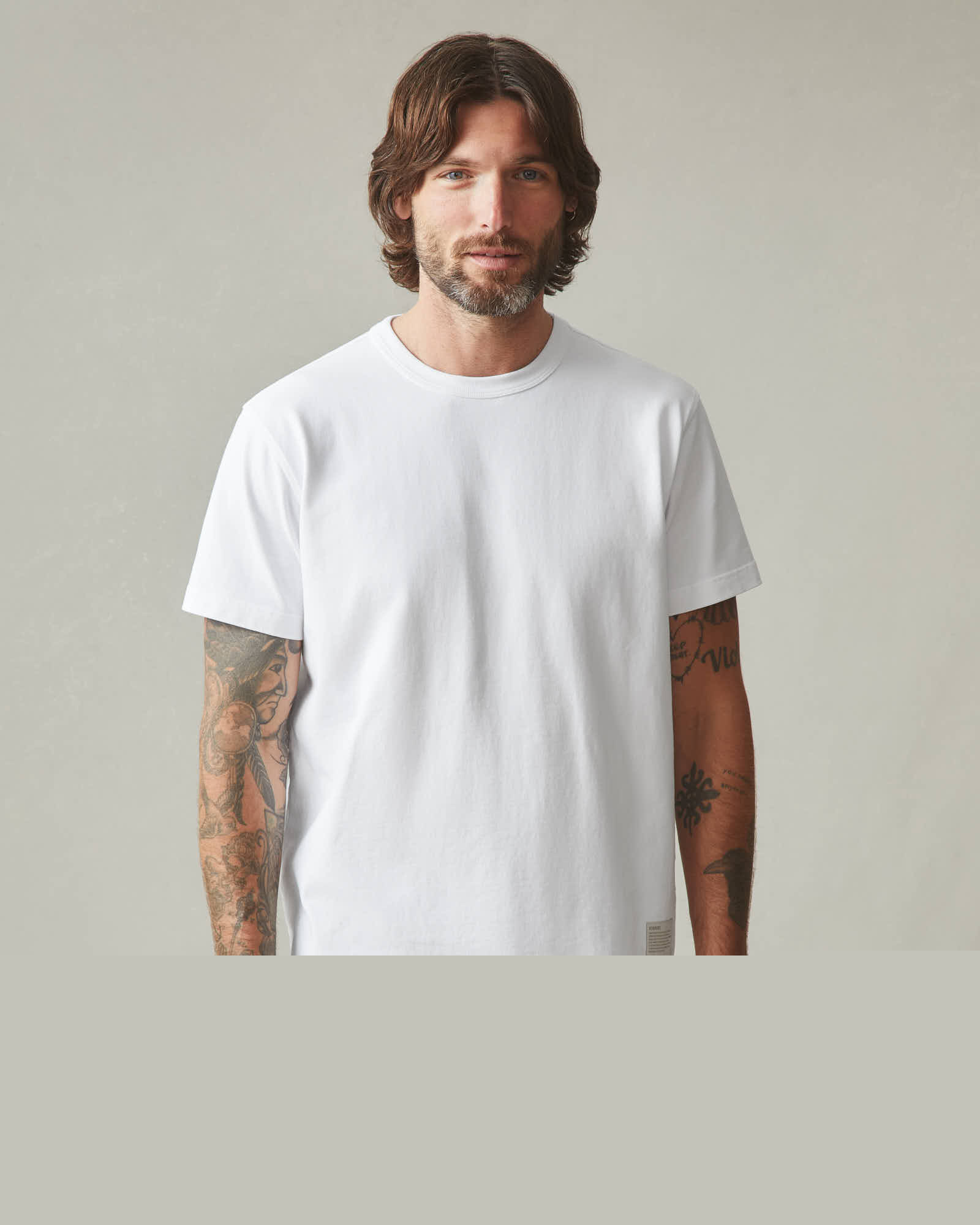AMERICAN GIANT Everest Classic Crew Neck T-Shirt | Crisp White | Soft Everyday Essential