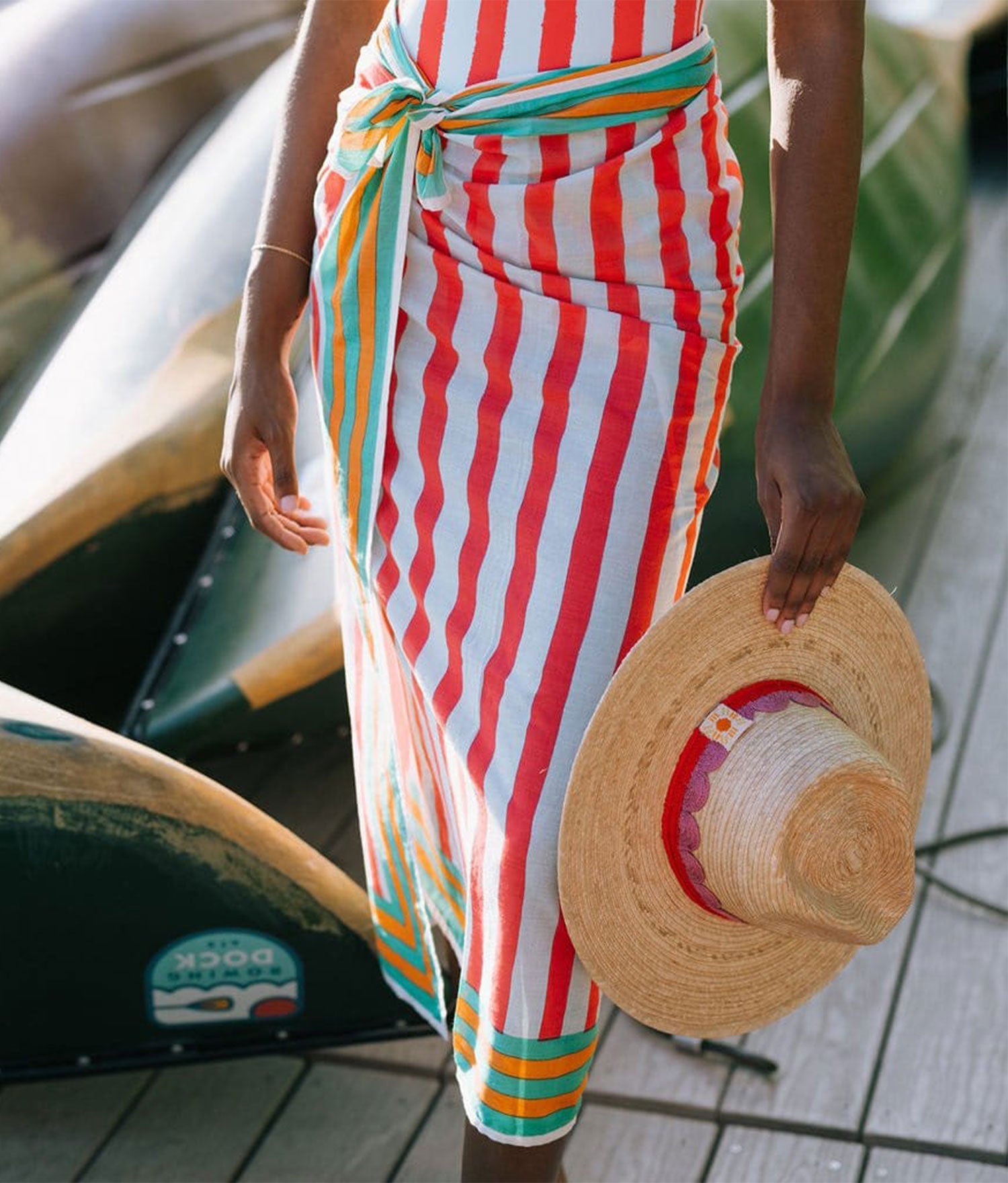 ANDIE Tropical Fruit Print Beach Wrap